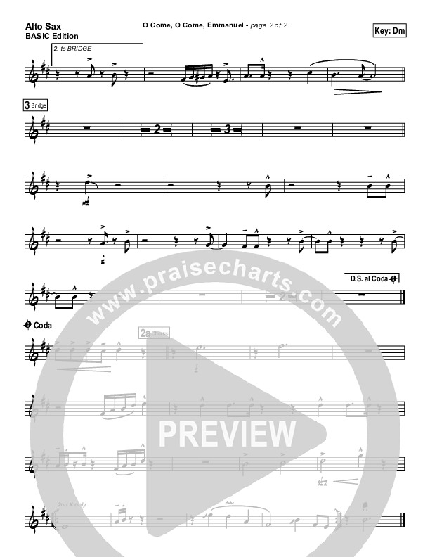 O Come O Come Emmanuel Alto Sax (Dennis Jernigan)