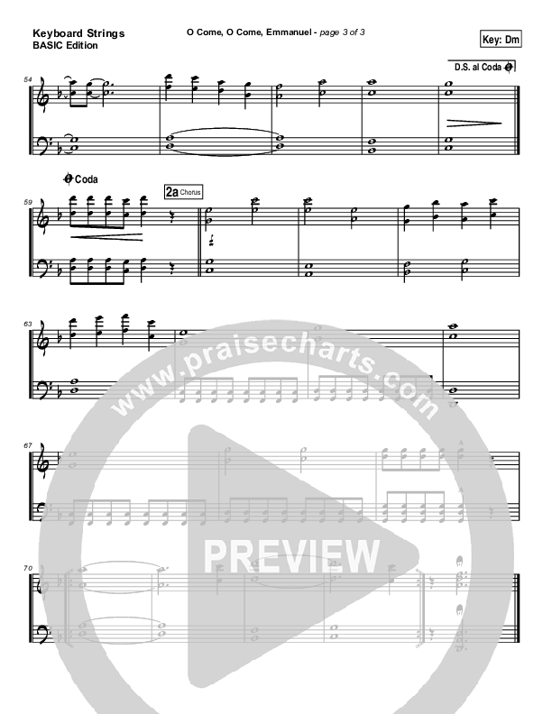 O Come O Come Emmanuel Synth Strings (Dennis Jernigan)