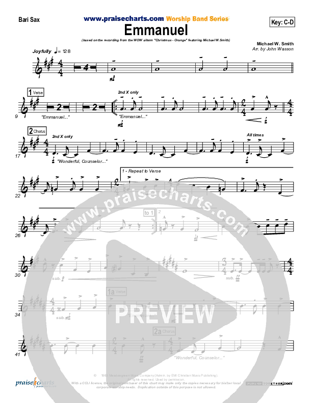 Emmanuel Bari Sax (Michael W. Smith)