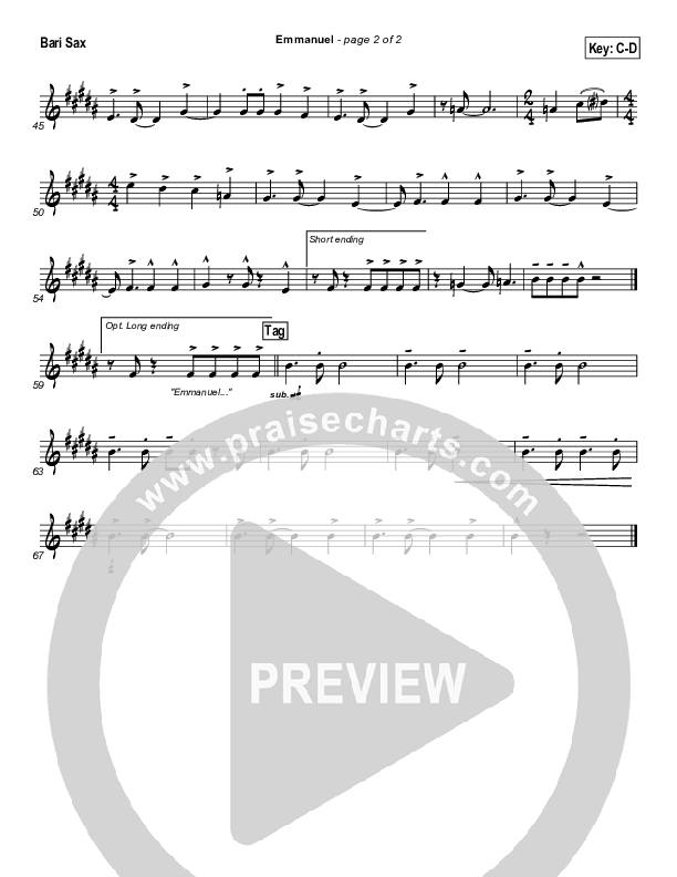 Emmanuel Bari Sax (Michael W. Smith)