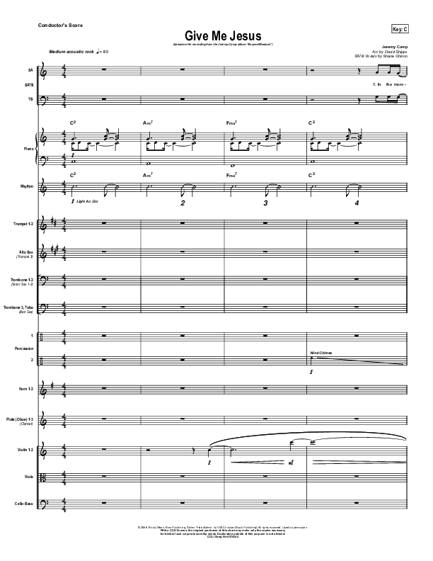 Give Me Jesus Orchestration (Jeremy Camp)
