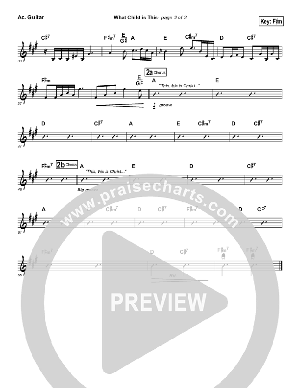 What Child Is This Acoustic Guitar (Third Day)