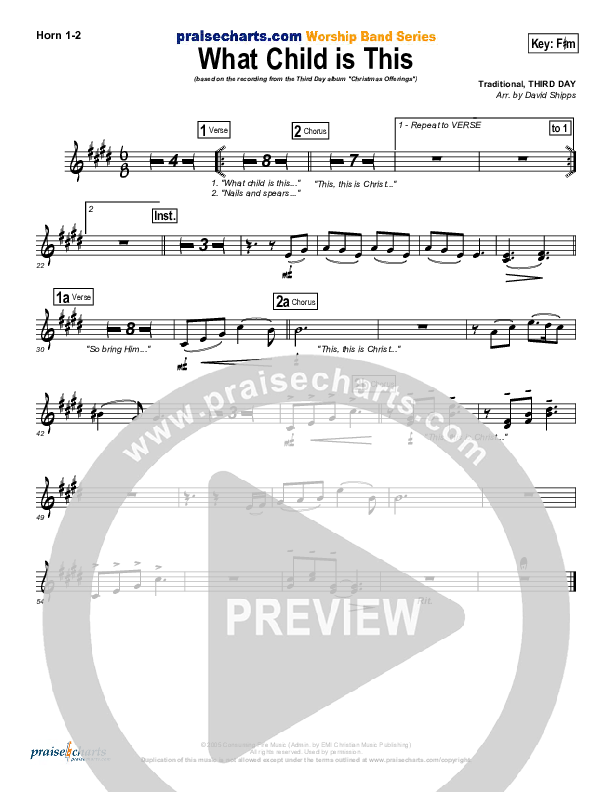 What Child Is This Brass Pack (Third Day)