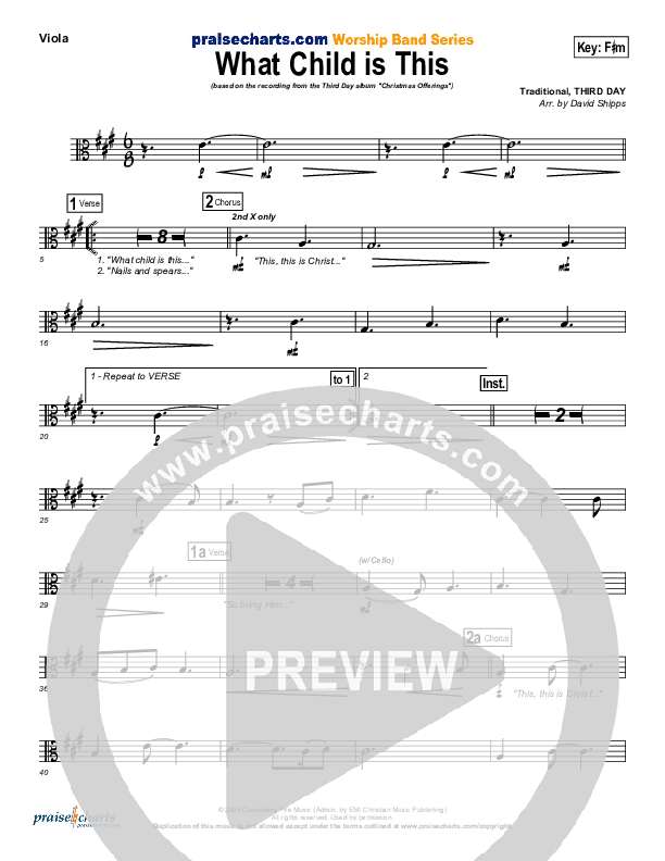 What Child Is This Viola (Third Day)