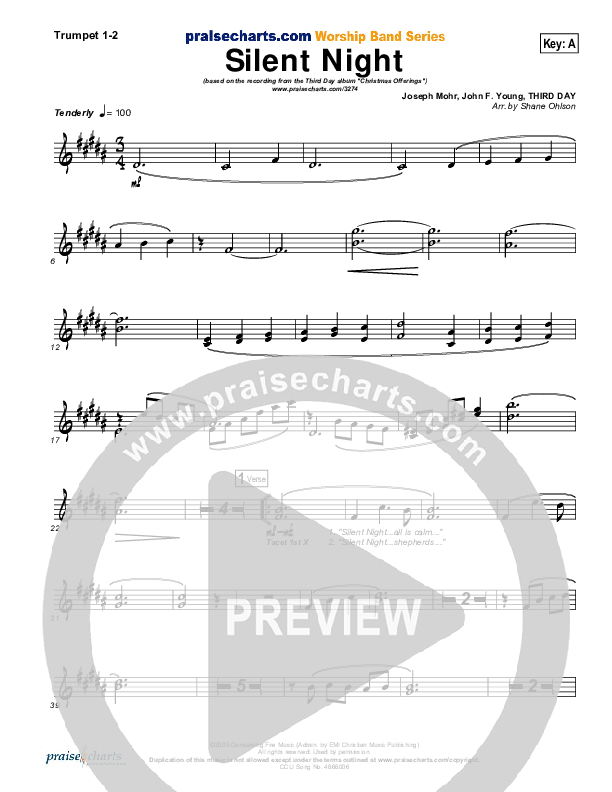 Silent Night Trumpet 1,2 (Third Day)