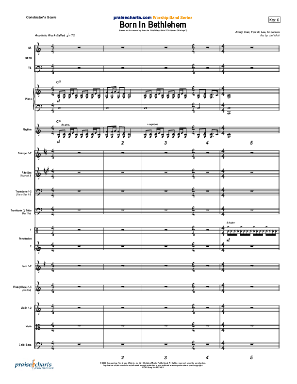 Born In Bethlehem Orchestration (Third Day)