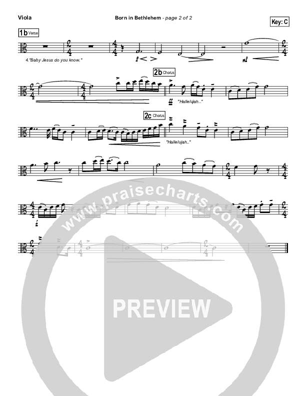 Born In Bethlehem Viola (Third Day)