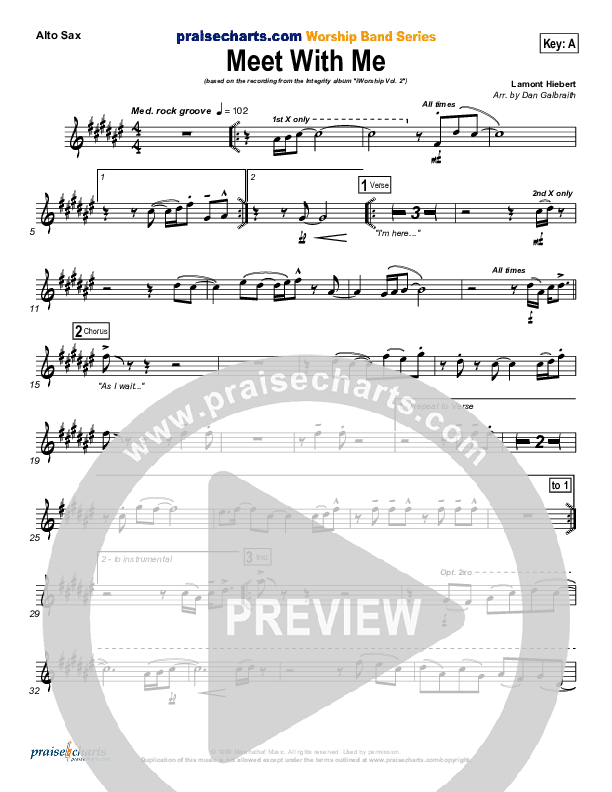 Meet With Me Alto Sax (Paul Baloche)