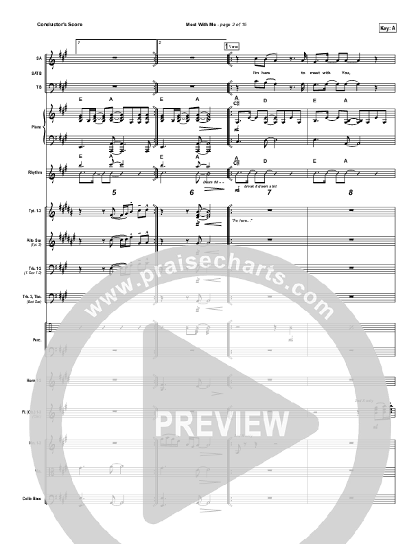 Meet With Me Orchestration (Paul Baloche)