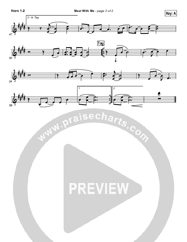 Meet With Me French Horn 1/2 (Paul Baloche)