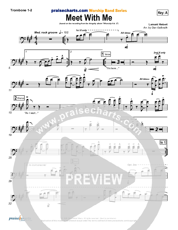 Meet With Me Trombone 1/2 (Paul Baloche)