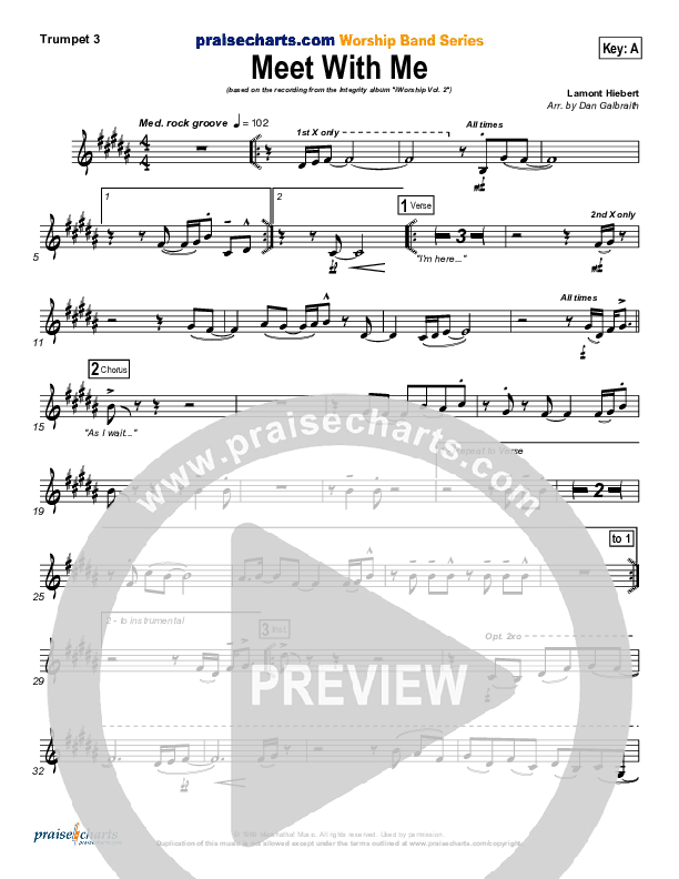 Meet With Me Trumpet 3 (Paul Baloche)