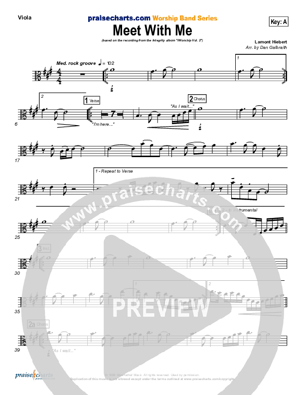 Meet With Me Viola (Paul Baloche)