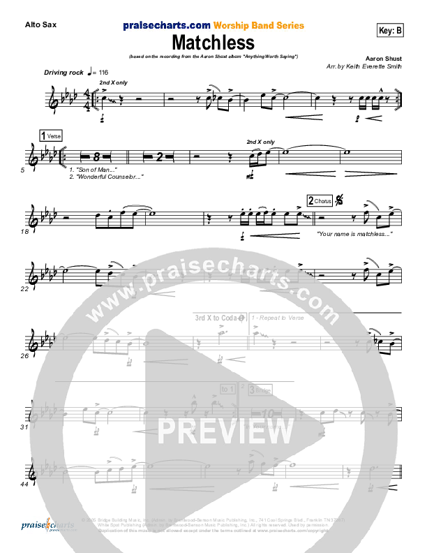 Matchless Alto Sax (Aaron Shust)