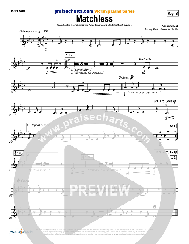 Matchless Bari Sax (Aaron Shust)