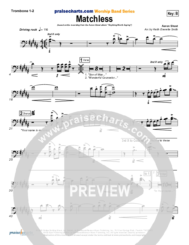 Matchless Trombone 1/2 (Aaron Shust)