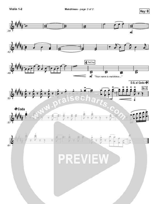 Matchless Violin 1/2 (Aaron Shust)