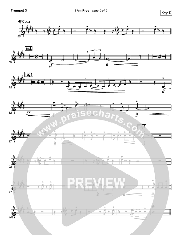 I Am Free Trumpet 3 (Promise Keepers)
