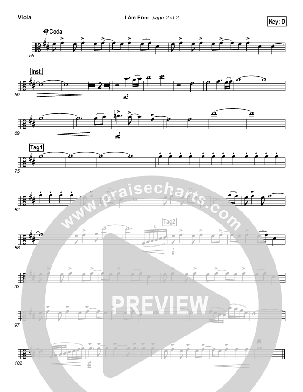 I Am Free Viola (Promise Keepers)