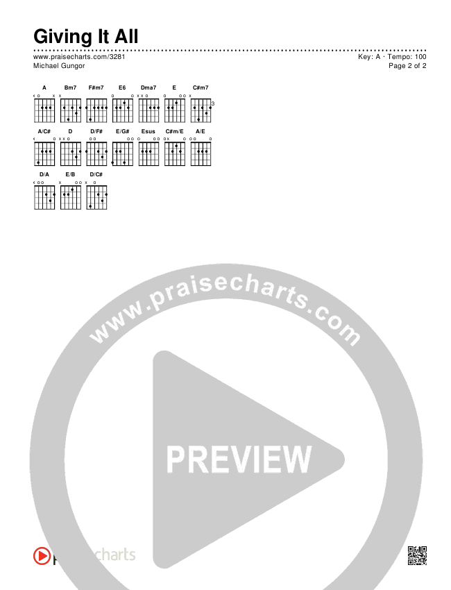 Giving It All To You Chords & Lyrics (Michael Gungor)
