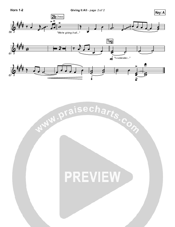 Giving It All To You Brass Pack (Michael Gungor)