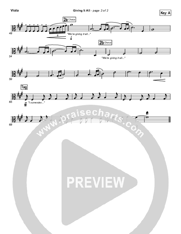 Giving It All To You Viola (Michael Gungor)