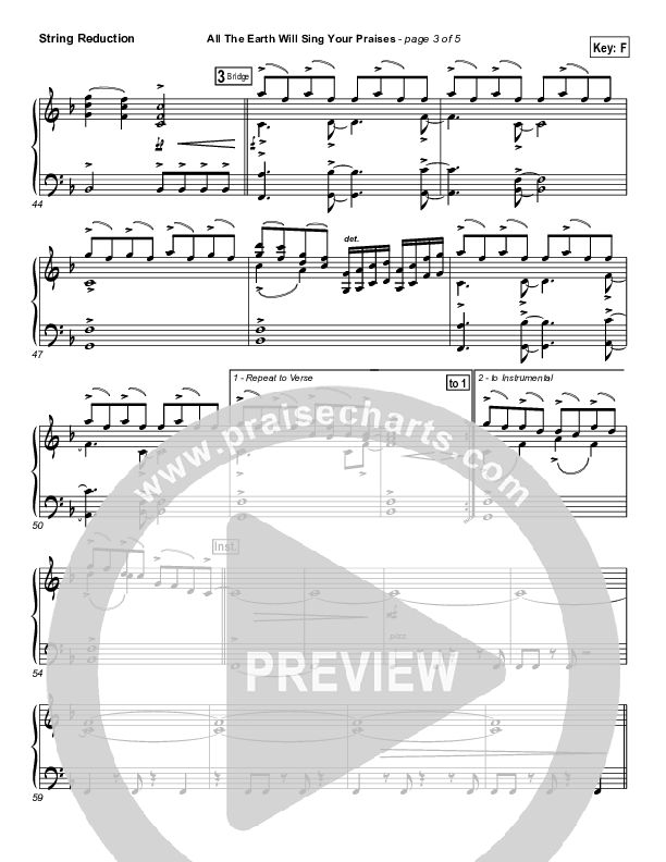 All The Earth Will Sing Your Praises Synth Strings (Lincoln Brewster)