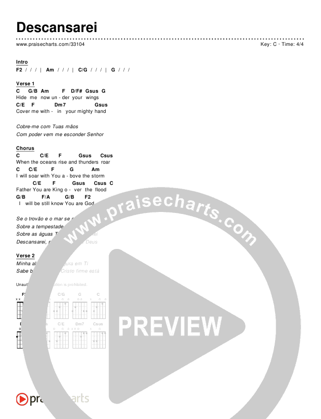 Descansarei (Still) (Simplified) Chords & Lyrics ()
