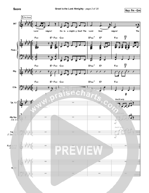 Great Is The Lord Almighty Orchestration (Dennis Jernigan)