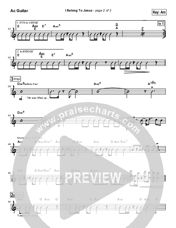 I Belong To Jesus Acoustic Guitar (Dennis Jernigan)