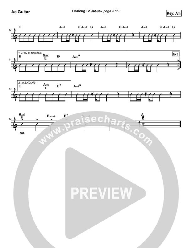 I Belong To Jesus Acoustic Guitar (Dennis Jernigan)