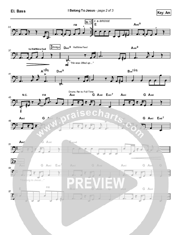 I Belong To Jesus Bass Guitar (Dennis Jernigan)