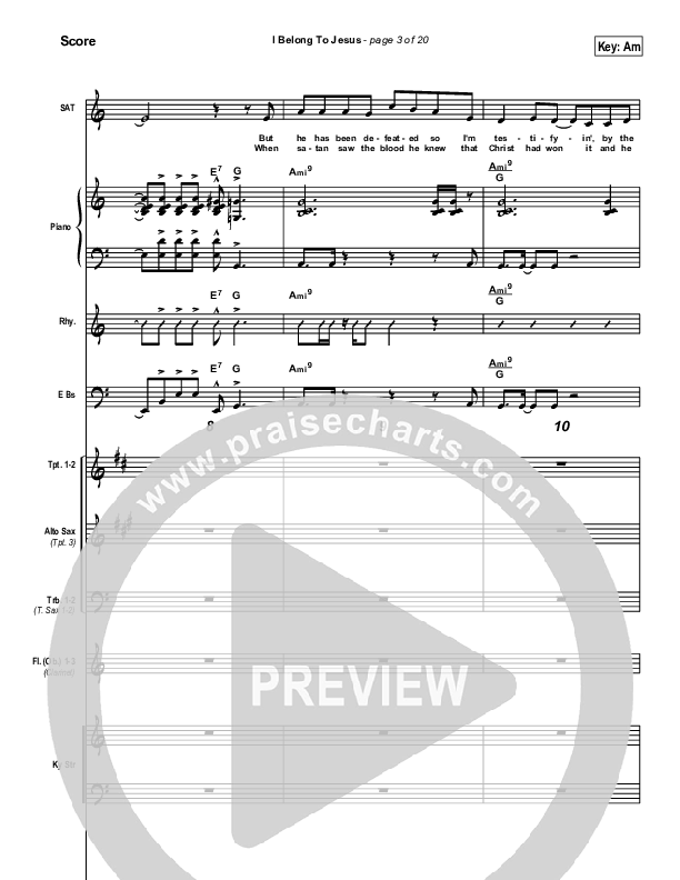 I Belong To Jesus Conductor's Score (Dennis Jernigan)