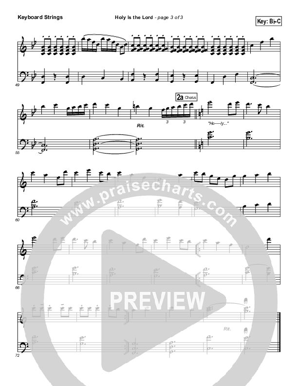 Holy Is The Lord Synth Strings (Dennis Jernigan)