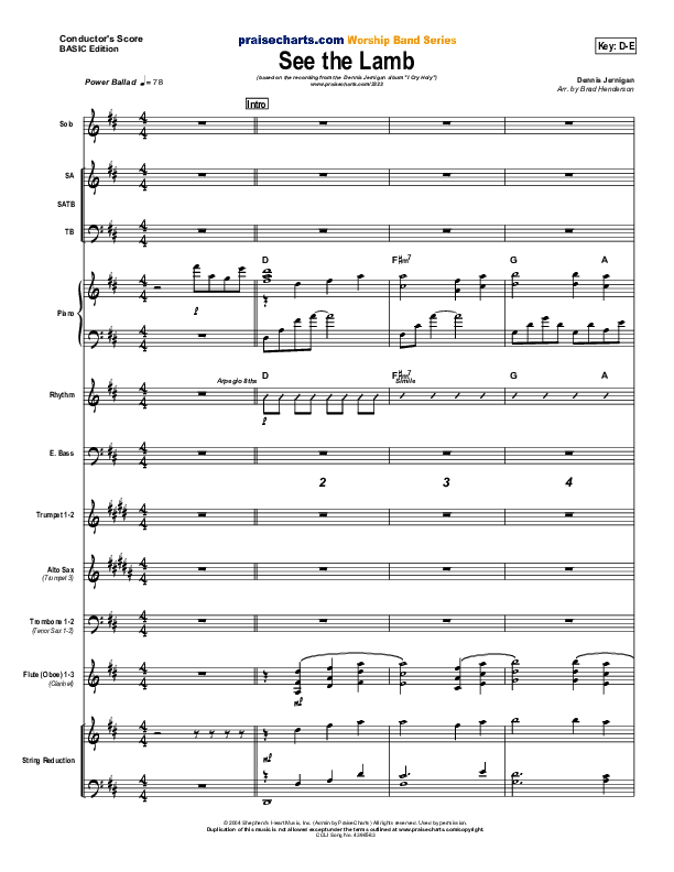 See the Lamb Orchestration (Dennis Jernigan)