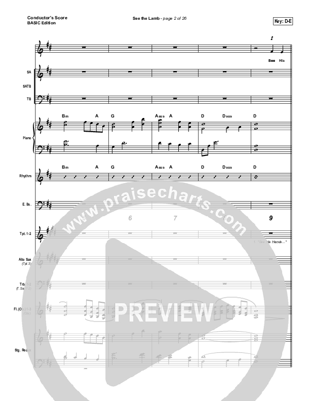 See the Lamb Conductor's Score (Dennis Jernigan)