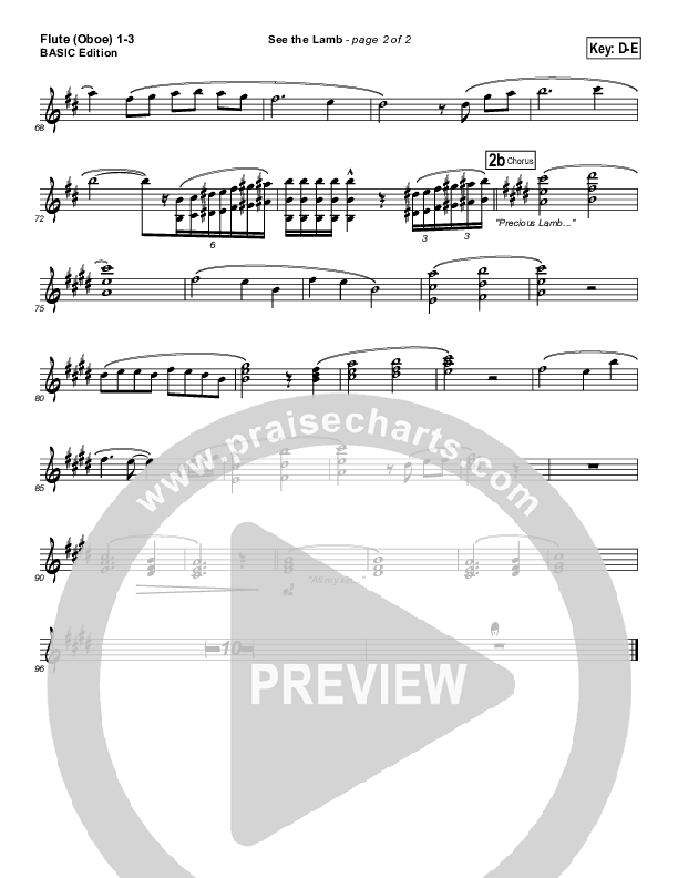 See the Lamb Flute/Oboe 1/2/3 (Dennis Jernigan)