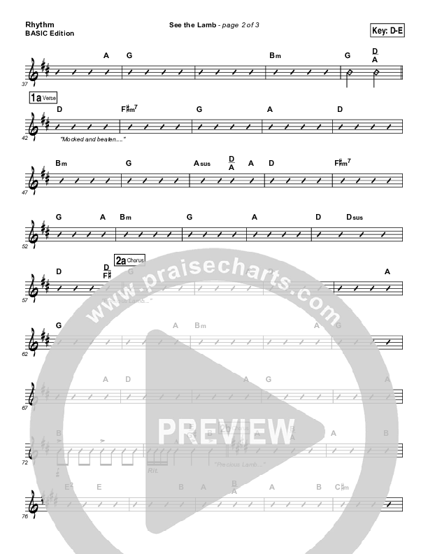 See the Lamb Rhythm Chart (Dennis Jernigan)