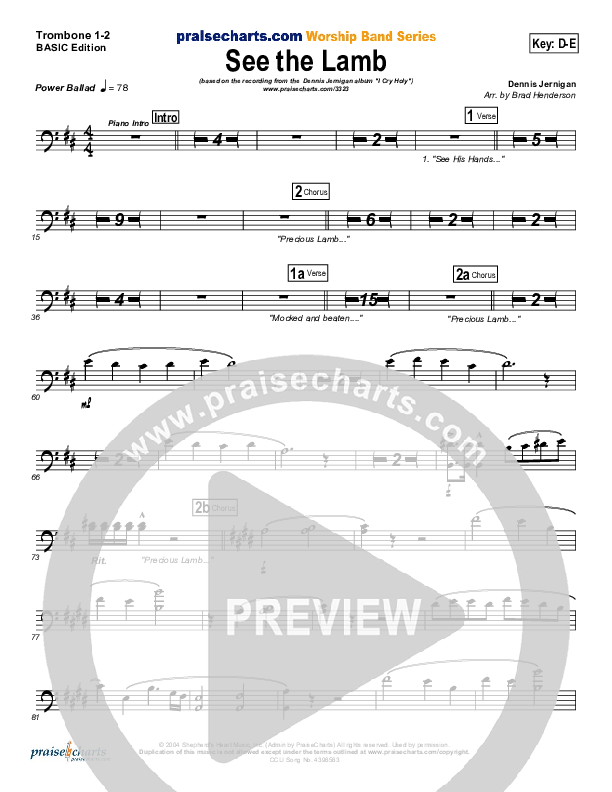 See the Lamb Trombone 1/2 (Dennis Jernigan)