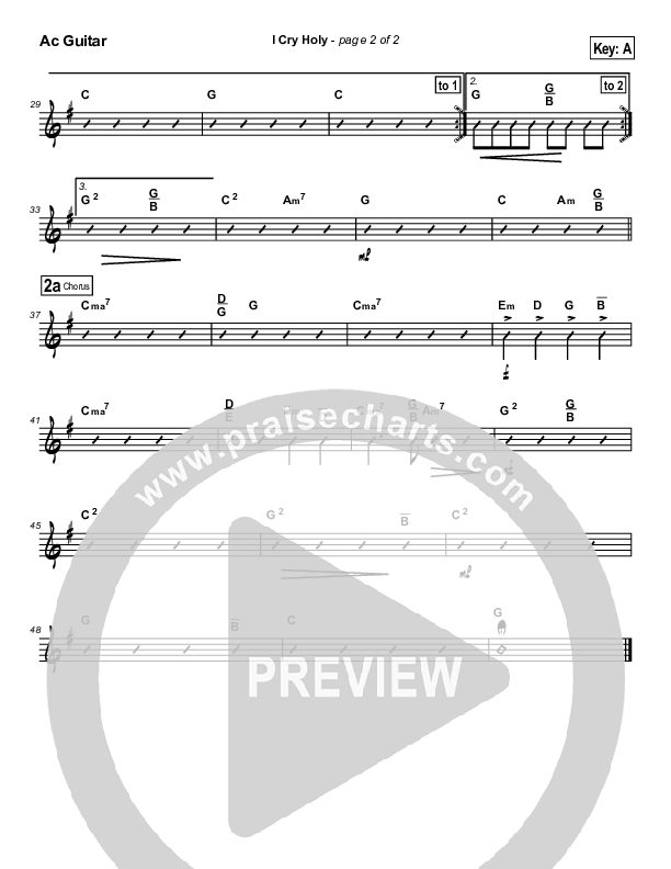 I Cry Holy Acoustic Guitar (Dennis Jernigan)