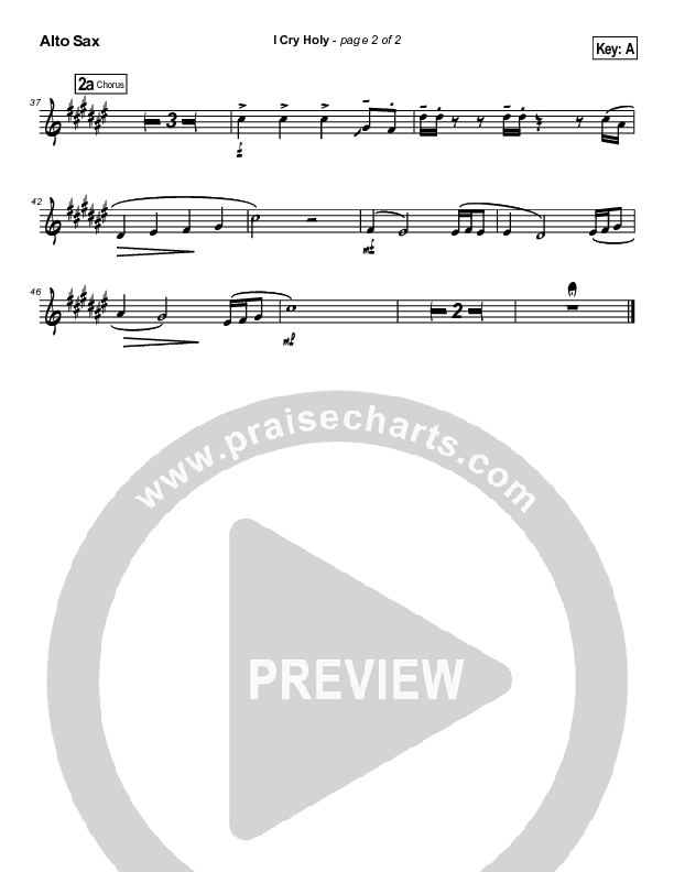 I Cry Holy Alto Sax (Dennis Jernigan)