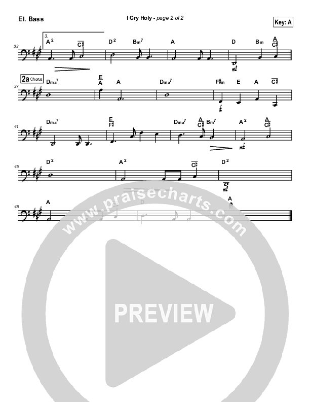 I Cry Holy Bass Guitar (Dennis Jernigan)