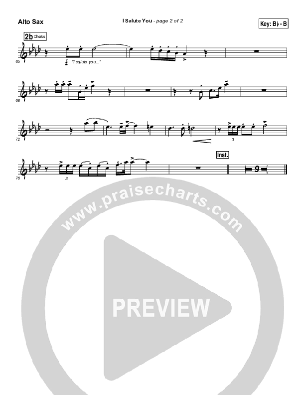 I Salute You Alto Sax (Dennis Jernigan)