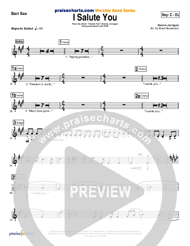 I Salute You Bari Sax (Dennis Jernigan)