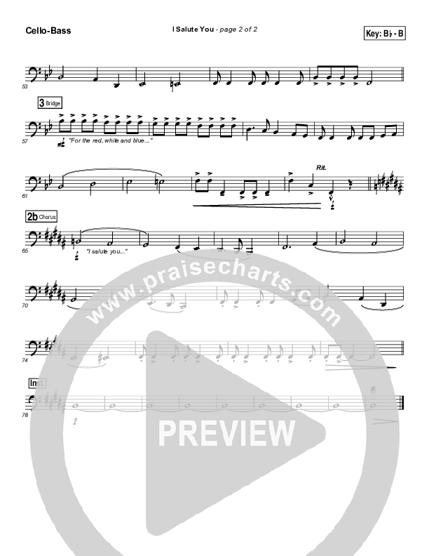 I Salute You Cello/Bass (Dennis Jernigan)