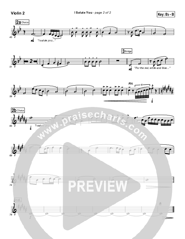 I Salute You Violin 2 (Dennis Jernigan)