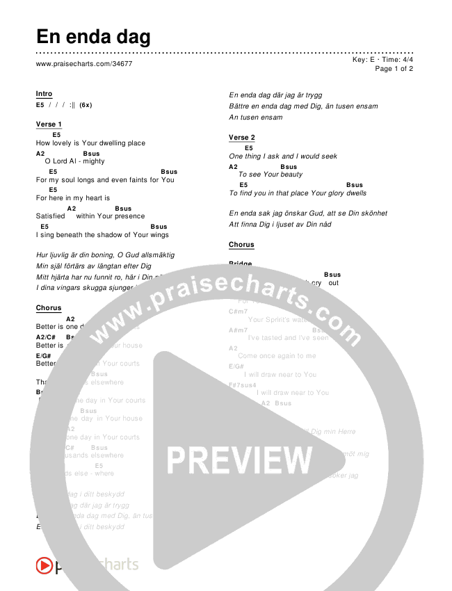 Swedish One Chart