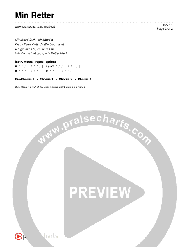 Min Retter Chords & Lyrics ()