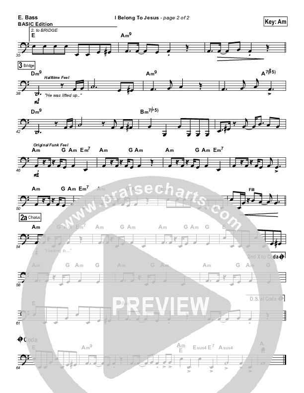 I Belong To Jesus Bass Guitar (Dennis Jernigan)