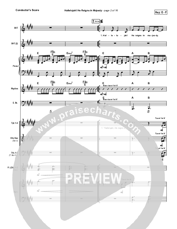 Hallelujah He Reigns Orchestration (Dennis Jernigan)